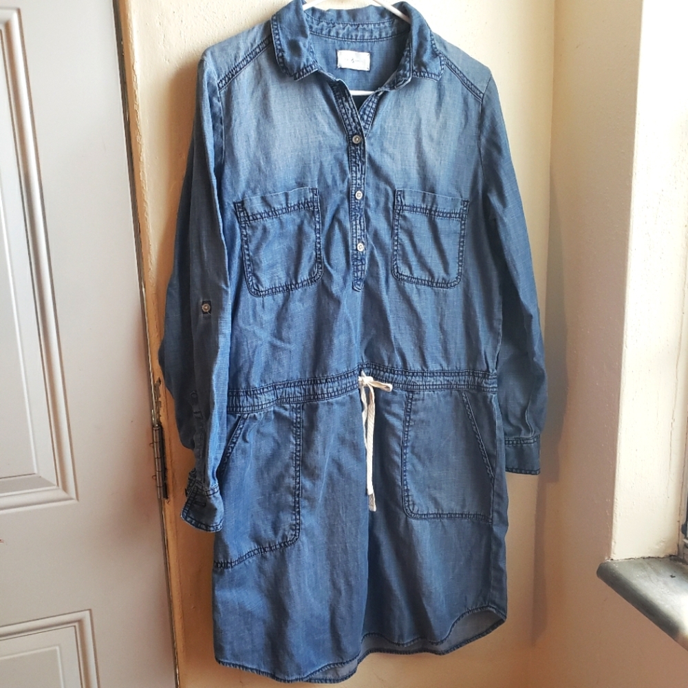 Lou and Grey Chambray Dress Medium